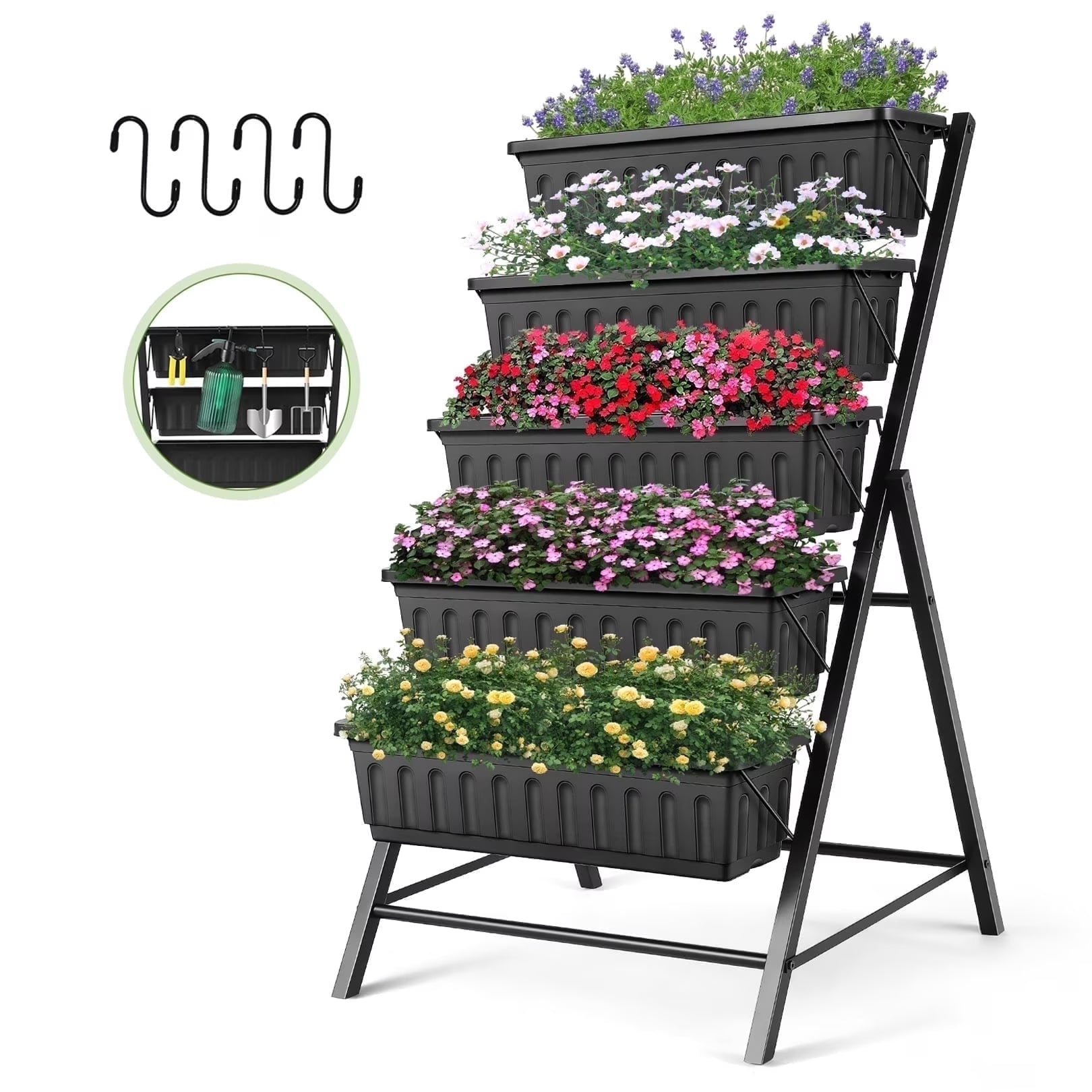 Funcid 5-Tier Vertical Garden Planter