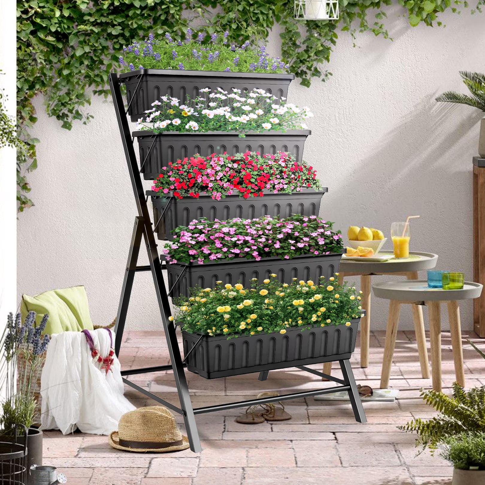 Funcid 5-Tier Vertical Garden Planter