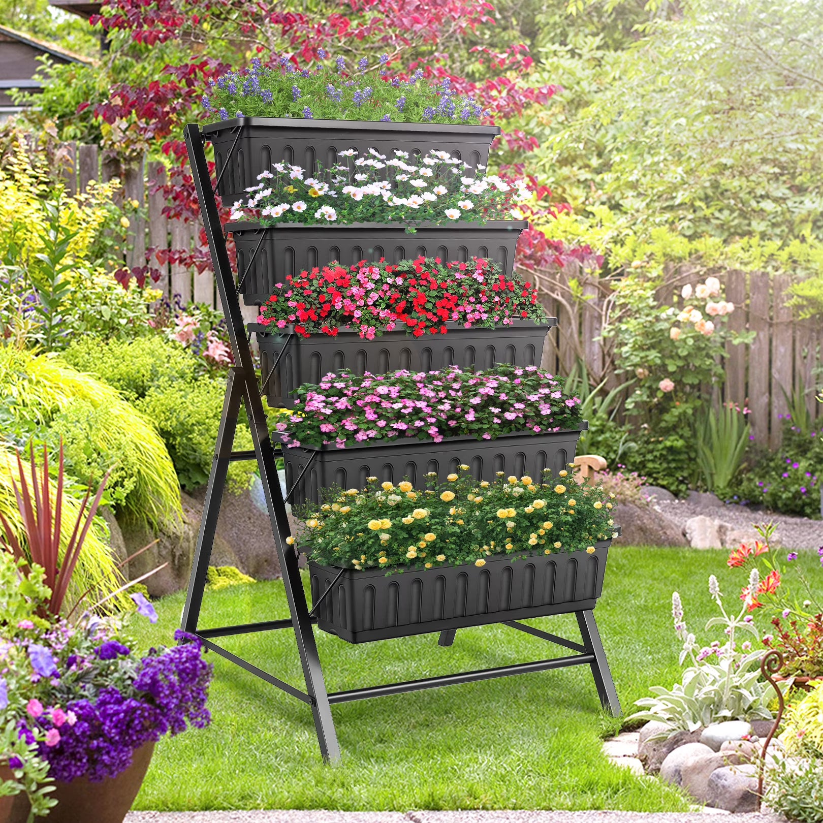 Funcid 5-Tier Vertical Garden Planter